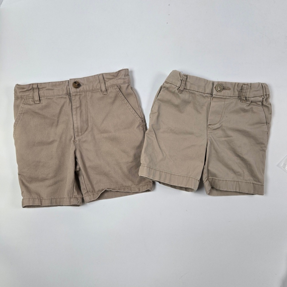 Janie and Jack OshKosh Shorts Boys 3T Khaki Chino Bundle Adjustable Waist Chinos